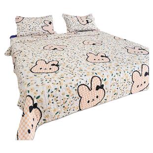 床盖单件双面两用夹棉绗缝三件套大尺寸炕榻榻米床垫学生宿舍床单