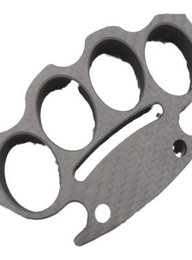 指虎拳扣四指带孔非金属碳纤维拳环拳套指扣手撑车载破窗防身