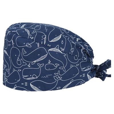 印花纯棉手术室护士帽口腔手术帽