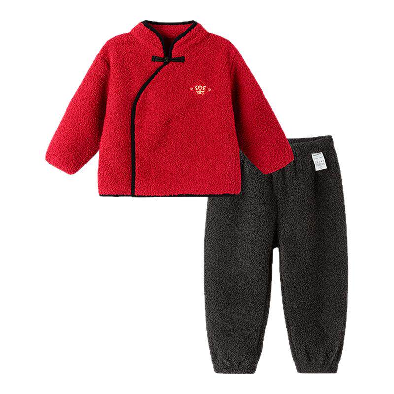 巴拉巴拉女童运动套装儿童拜年服