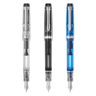 【新年礼物】日本PILOT百乐92钢笔Custom贵客透明活塞上墨14k金5号尖成人书法练字商务办公送礼用礼盒装