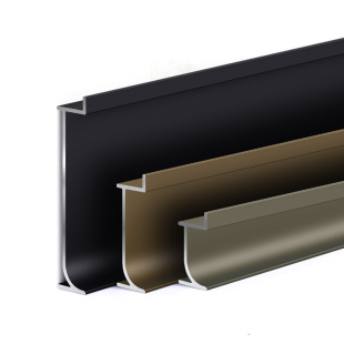 铝合金嵌入式踢脚线2/3/4cm金属护墙板木饰面内嵌暗装地脚线角线5