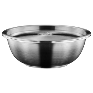 304食品级不锈钢盆子带盖汤盆家用大号调料盆汤碗菜盆加厚蒸蛋碗