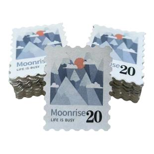 邮票贴纸定制异形全切diy明星照卡通人像来图自印不干胶标签定做