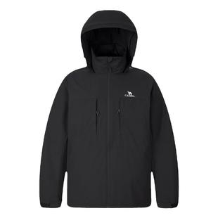 骆驼运动羽绒服男2024冬季加厚防风保暖白鸭绒内胆三合一夹克外套