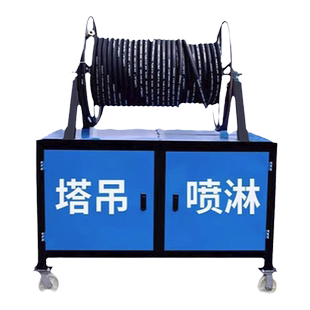 高压雾桩喷淋系统建筑工地搅拌站降尘降温喷雾设备360度旋转高杆