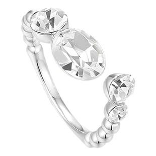 【十个勤天同款】abyb轻奢锆石戒指星光邀约小众食指戒可调节戒圈