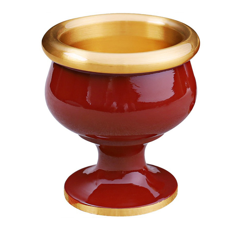 铜酒杯全铜一套二两铜酒盅供关公财神爷酒杯家用铜杯子佛前供水杯