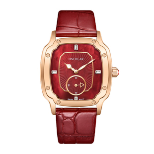 Onedear 手表女士方形时尚简约原创设计小众瑞士进口石英表腕表