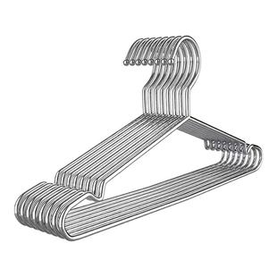 304不锈钢衣架特粗实心挂衣架子凉晾衣撑防滑撑子晒衣挂衣服挂钩