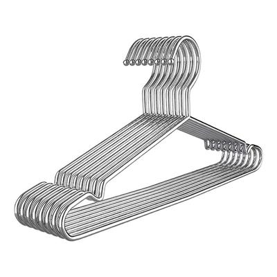 304不锈钢衣架特粗实心挂衣架子凉晾衣撑防滑撑子晒衣挂衣服挂钩