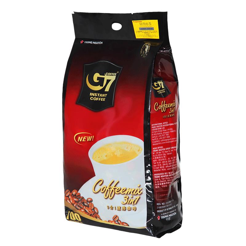 越南原装进口中原g7咖啡原味三合一速溶咖啡粉100条装旗舰店正品