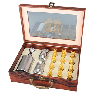 国风十二生肖纯钛白酒杯套装奢华酒具专业品酒杯高档酒壶酒器礼盒