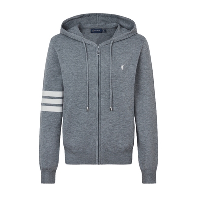 秋季女式针织纱连帽卫衣简约百搭