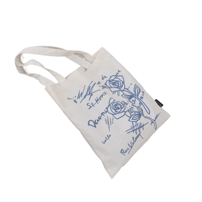 SunsetPark「玫瑰随笔」小众手绘线条日常通勤单肩托特环保帆布包