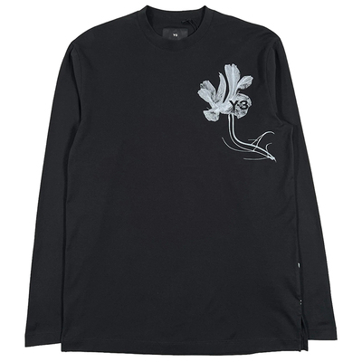 Y3Y-3男士潮牌纯棉长袖T恤