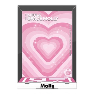 molly400飞天小女警花花收纳盒展示盒泡泡玛特手办展示盒POPMART