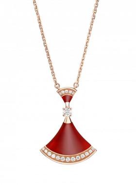 【自营】中古99新宝格丽Divas' Dream系列项链红玉髓吊坠项链情侣