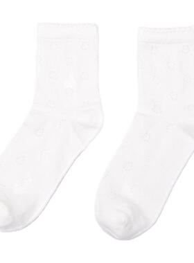 【ENG】Effet de Soleil马蹄波点镂空刺绣短袜子女新品26夏