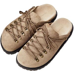 WHIMNOTION “HIKING MULE”头层牛皮反绒皮登山穆勒拖鞋男勃肯鞋