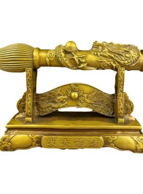 黄铜招财发大笔财摆件家居装饰