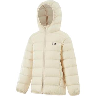 李宁儿童轻薄羽绒服防泼水内胆外套男女童中大童运动保暖休闲冬装