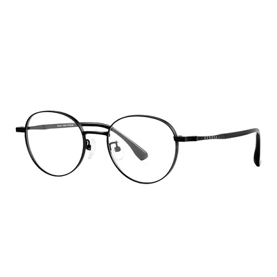 SEROVA施洛华超轻钛架近视眼镜男简约文艺圆框可配度数女 SP1020