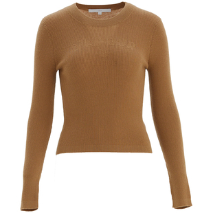 OBEG欧碧倩巴素兰软糯羊毛针织衫女秋冬复古套头打底毛衣10483060