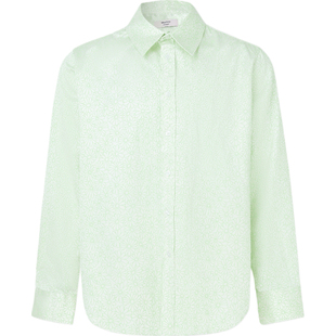 【折扣】Martine Rose 男宽松刺绣印花缎面衬衫