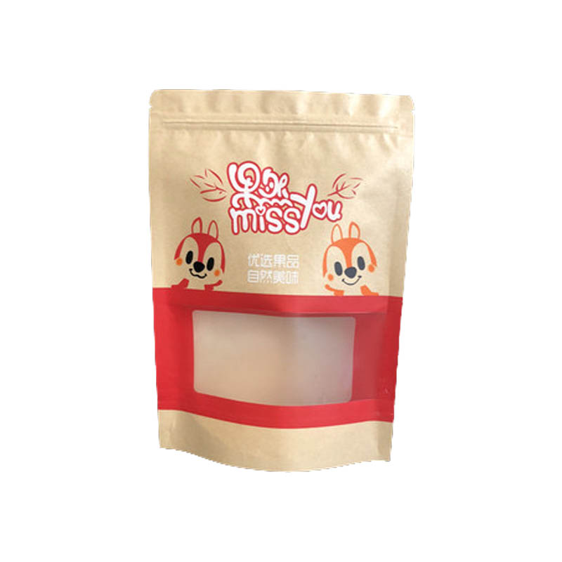 干果休闲食品包装袋牛皮纸