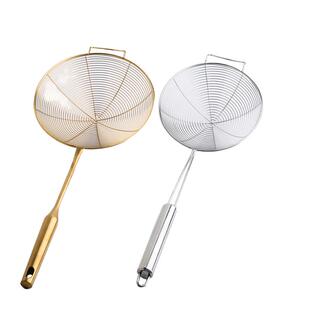 不锈钢线漏勺火锅漏网筛 油炸沥油滤网勺 沥水勺捞面笊篱饺子捞勺