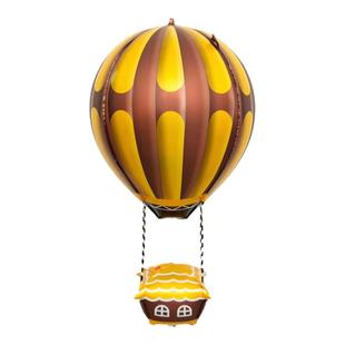 22寸自封口4D仿真热气球街卖摆摊飞天气球派对装饰铝膜用品户外