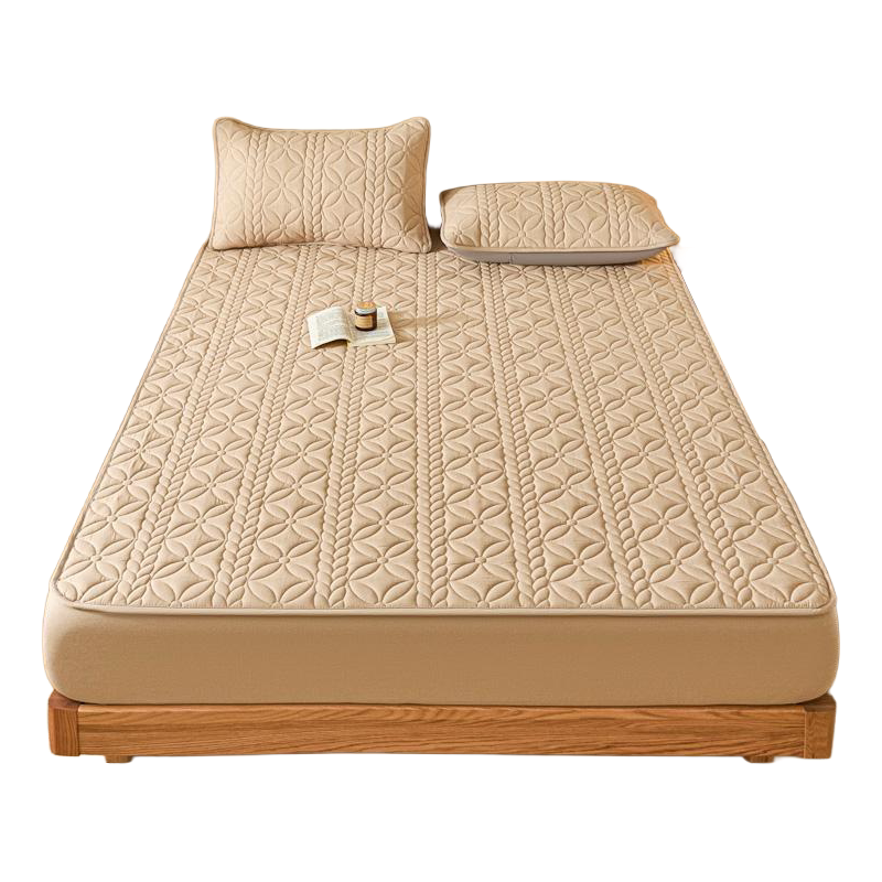 婧麒A类水洗棉夹棉防滑床笠四季