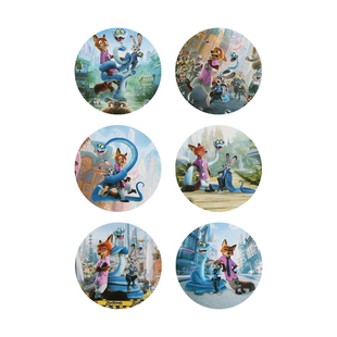 疯狂动物城主题ZOOTOPIA甜品台烘焙装饰插件朱迪狐尼克推推乐贴纸