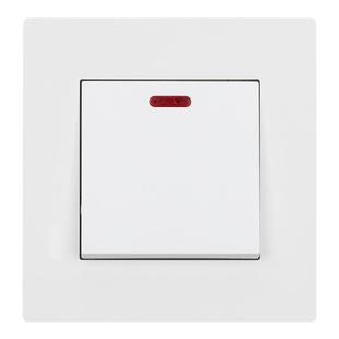 曲架20A开关热水器空调开关冷气机开关双断大电流开关带灯面板86