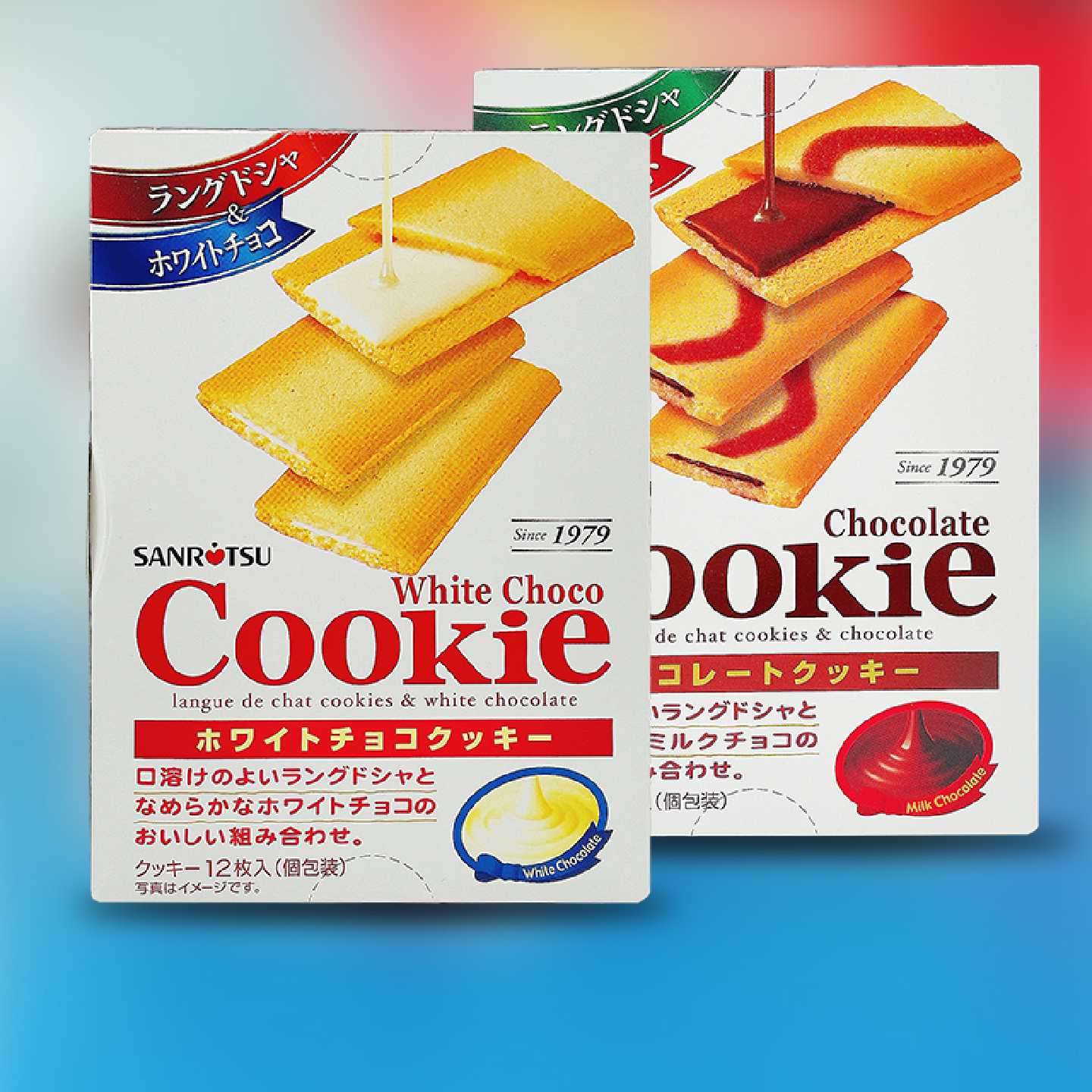 日本进口三立夹心薄酥饼干白巧克力酥脆网红食品下午茶点心小零食