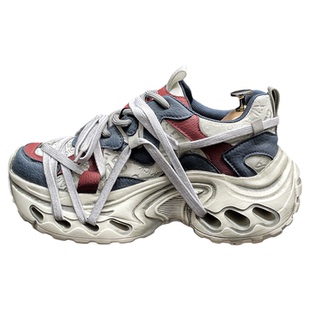 超火老爹鞋男款2026秋冬季厚底潮牌男鞋8CM隐形增高运动休闲鞋子