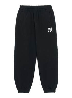 MLB儿童官方男女童精致出挑刺绣LOGO纯色潮流运动长裤秋冬款