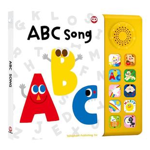 SSS经典英文儿歌发声书ABCsong字母歌0-3岁宝宝绘本撕不烂磨耳朵