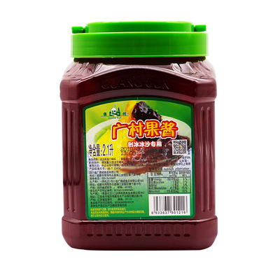 广村草莓果酱2.1l果肉双皮奶冰粉