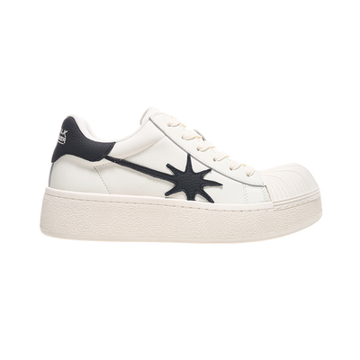 STARWALK白黑厚底贝壳头板鞋