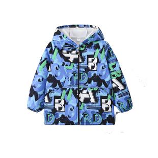 儿童防水款羽绒服罩衣男童女童棉服长袖拉链款护衣宝宝吃饭防脏服