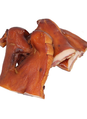 烟熏腊猪脸肉湖南特产柴火烟熏不带猪鼻子腊猪皮腊肉下酒菜食材