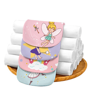 隔汗巾儿童纯棉a类幼儿园可绣名字吸汗巾女孩垫背止汉巾宝宝大号A