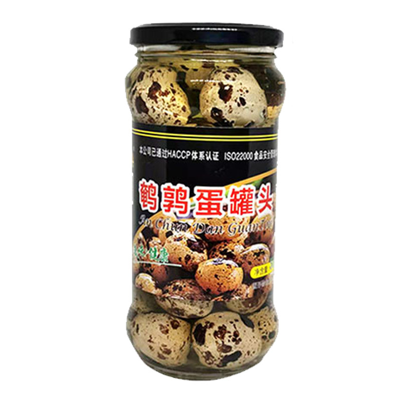 鹌鹑蛋罐头老式盐水500克带皮