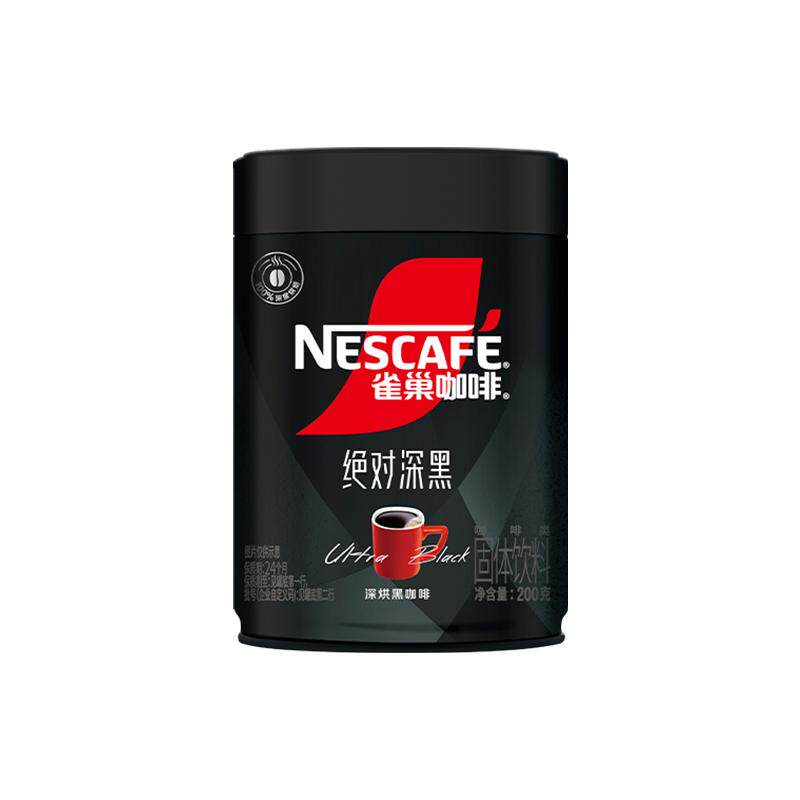 雀巢深烘黑咖啡即溶200g