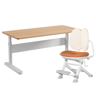 野火儿童学习桌写字桌实木小学生家用升降书桌写作业课桌椅子套装