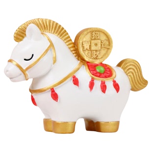 小马公仔办公室工位桌面摆件招财马年生肖吉祥物本命新年礼物车载