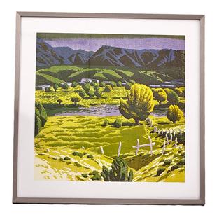 正方形相框铝合金国画画框装裱挂墙窄边拼图裱框定制字画书法挂画