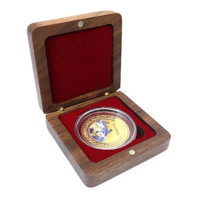 实木黑胡桃纪念币收藏盒